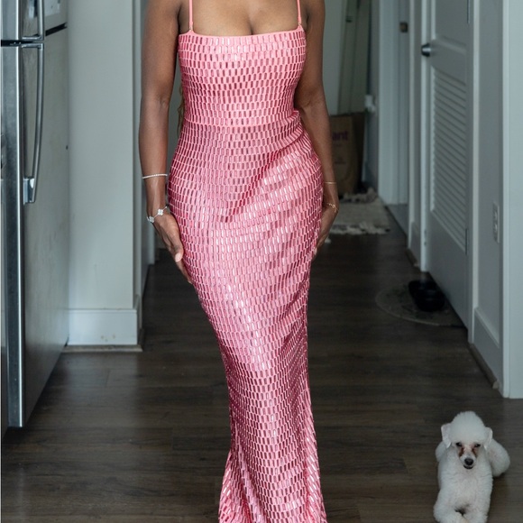 Oh Polly “Amaya” Dress | Size 4 | Watermelon color - Picture 2 of 5